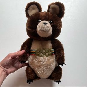 VTG Dakin 1980 Moscow Olympic Games Misha Bear Mascot Plush Stuffed W/ Tag 1979